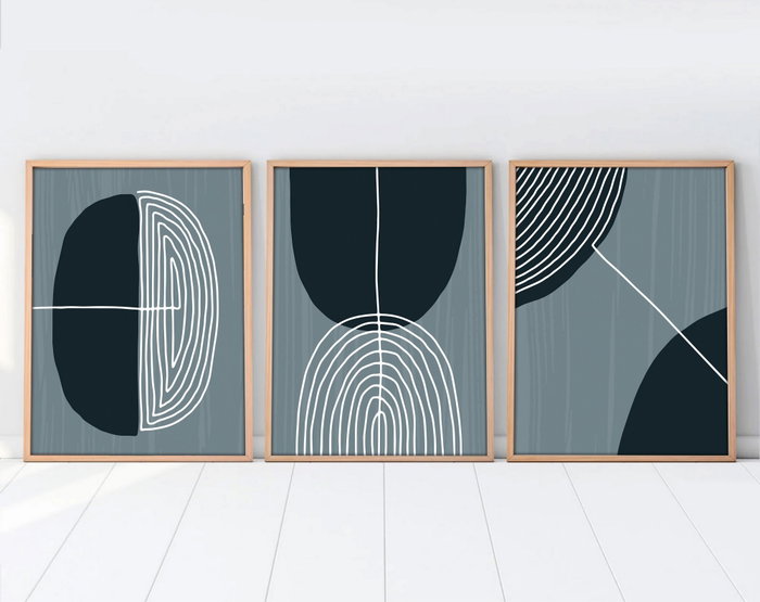 Wallity Huhu214 Cuadro Decorativo Enmarcado 50 x 70 cm (3 Piezas) Wallity Huhu214 Cuadro Decorativo Enmarcado 50 x 70 cm (3 Piezas)
